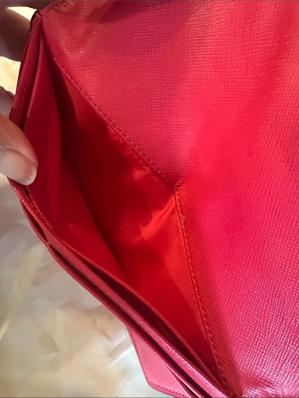 Coach Slim Pink/Fuchsia Leather Wallet/Clutch